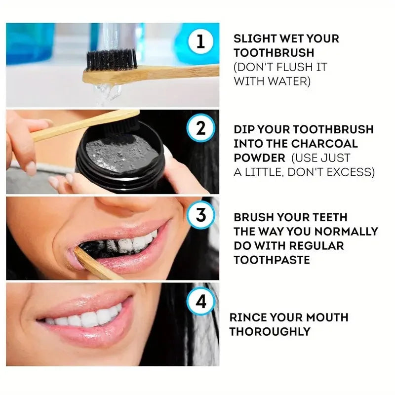 5D Bamboo Charcoal Tooth Whitening Powder