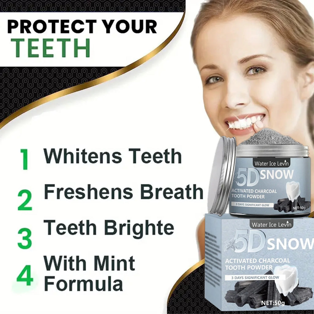 5D Bamboo Charcoal Tooth Whitening Powder
